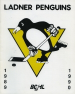 1989-90 Ladner Penguins game program
