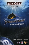2007-08 Lake Erie Monsters game program