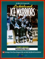 1994-95 Lakeland Ice Warriors game program