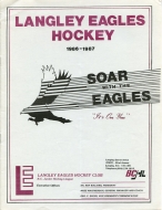 1986-87 Langley Eagles game program