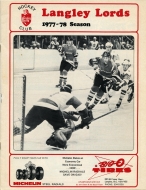 1977-78 Langley Lords game program