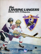 1974-75 Lansing Lancers game program