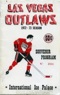 1972-73 Las Vegas Outlaws game program