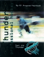 1996-97 Las Vegas Thunder game program