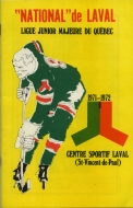 1971-72 Laval National game program