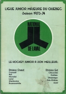 1973-74 Laval National game program
