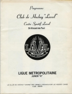 1963-64 Laval Saints game program