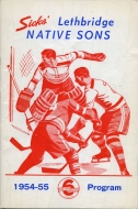 1954-55 Lethbridge Native Sons game program