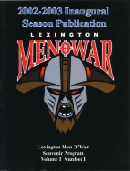 2002-03 Lexington Men O'War game program