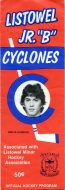 1980-81 Listowel Cyclones game program