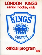 1979-80 London Kings game program