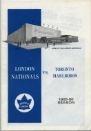 1965-66 London Nationals game program