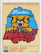1994-95 London Wildcats game program