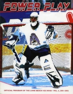 2001-02 Long Beach Ice Dogs game program