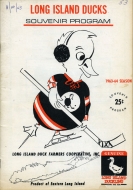 1963-64 Long Island Ducks game program
