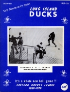 1969-70 Long Island Ducks game program