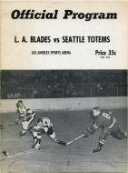 1961-62 Los Angeles Blades game program