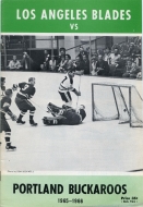 1965-66 Los Angeles Blades game program