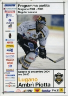 2004-05 Lugano game program
