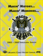 2002-03 Macon Trax game program