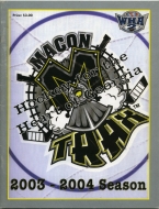 2003-04 Macon Trax game program