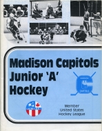 1984-85 Madison Capitols game program