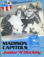 1985-86 Madison Capitols game program