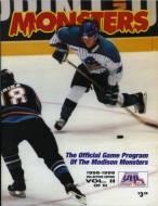 1998-99 Madison Monsters game program