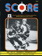 1983-84 Maine Mariners game program