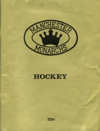 1970-71 Manchester Monarchs game program