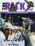 2000-01 Manitoba Moose game program