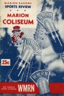 1953-54 Marion Barons game program
