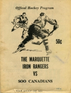 1969-70 Marquette Iron Rangers game program
