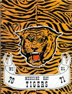1970-71 Medicine Hat Tigers game program