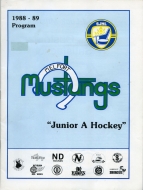 1988-89 Melfort Mustangs game program