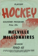 1960-61 Melville Millionaires game program