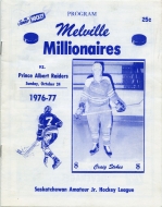 1976-77 Melville Millionaires game program
