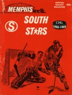 1968-69 Memphis South Stars game program