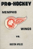 1966-67 Memphis Wings game program