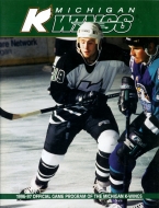 1996-97 Michigan K-Wings game program
