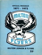 1971-72 Milton Flyers game program