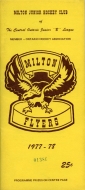 1977-78 Milton Flyers game program