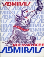 1981-82 Milwaukee Admirals game program
