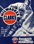 1949-50 Milwaukee Clarks game program