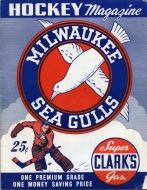 1950-51 Milwaukee Sea Gulls game program