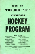 1956-57 Minnedosa Jets game program