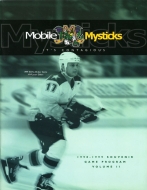 1998-99 Mobile Mysticks game program