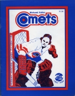 1985-86 Mohawk Valley Comets game program