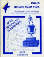 1982-83 Mohawk Valley Stars game program