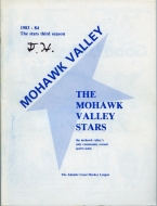 1983-84 Mohawk Valley Stars game program